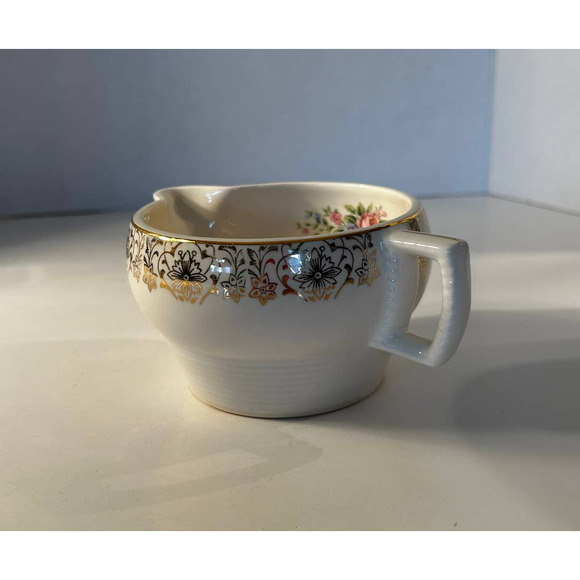 VGVC Taylor Smith Taylor 22K Gold Filigree 6.5" Wide Floral Bouquet Creamer - Picture 5 of 7